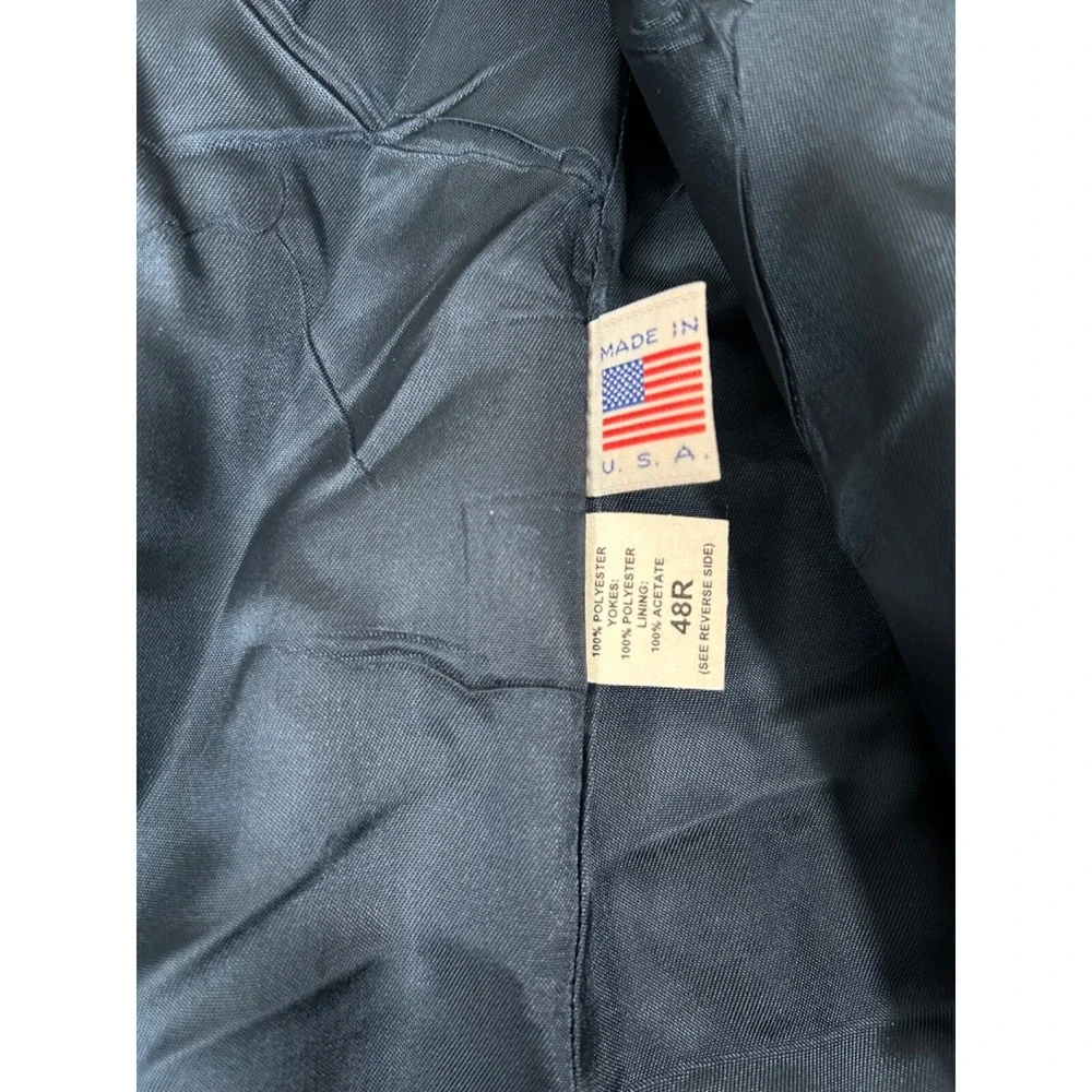 Circle S Dallas Texas Western Yoke Sports Coat Boise Blazer‎ Blue 48R Rockabilly
